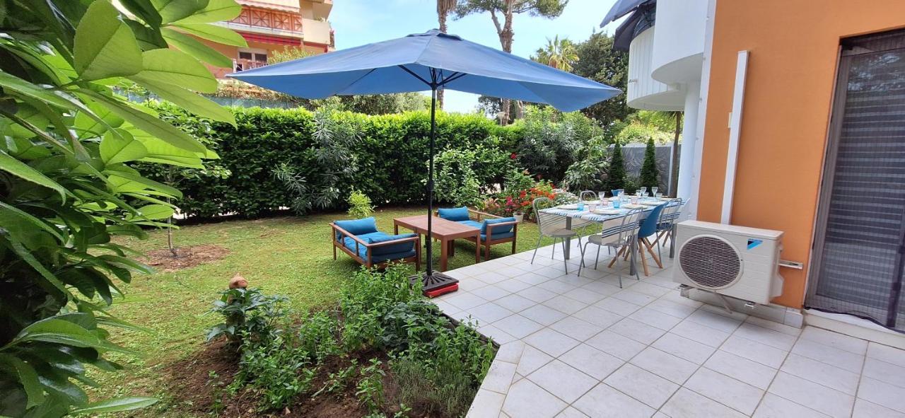 Charmant Appartement Residentiel Avec Terrasse, Jardin Privatif Et Piscine A Cannes Канны Экстерьер фото